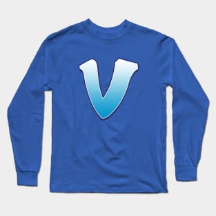 V - Blue Long Sleeve T-Shirt